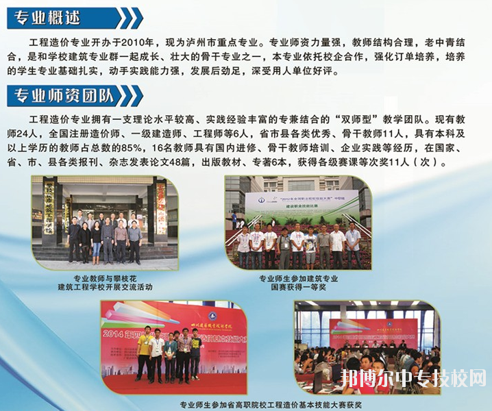 四川省瀘縣建筑職業(yè)中專學(xué)校：工程造價專業(yè)