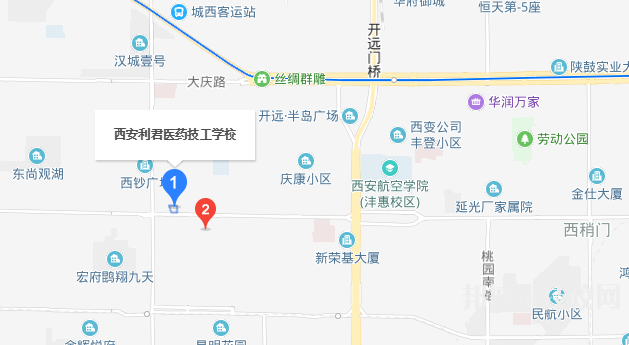 西安利君醫(yī)藥技工學校2023年地址在哪里