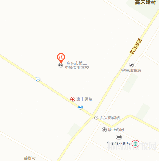 啟東第二中等專業(yè)學校地址在哪里