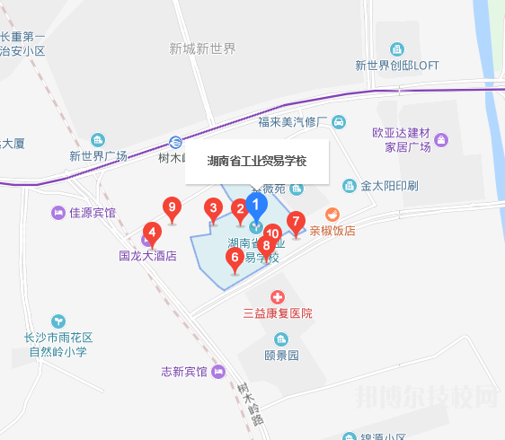 湖南工業(yè)貿(mào)易學(xué)校2023年地址在哪里