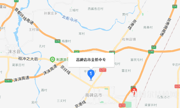 高碑店市金橋中專學(xué)校地址在哪里