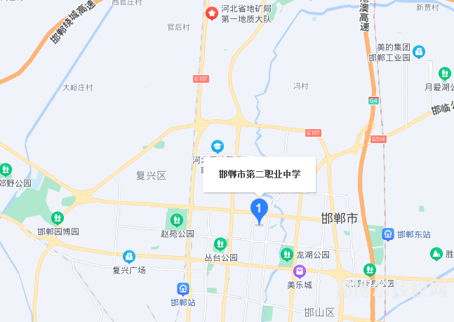 邯鄲第二職業(yè)中學(xué)地址在哪里